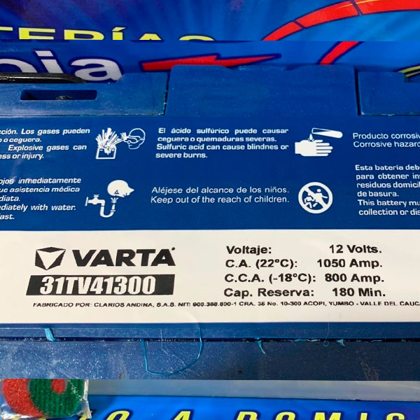 Batería Varta Blue 1300 / 30h-31h / Poste - Promoción de Baterías